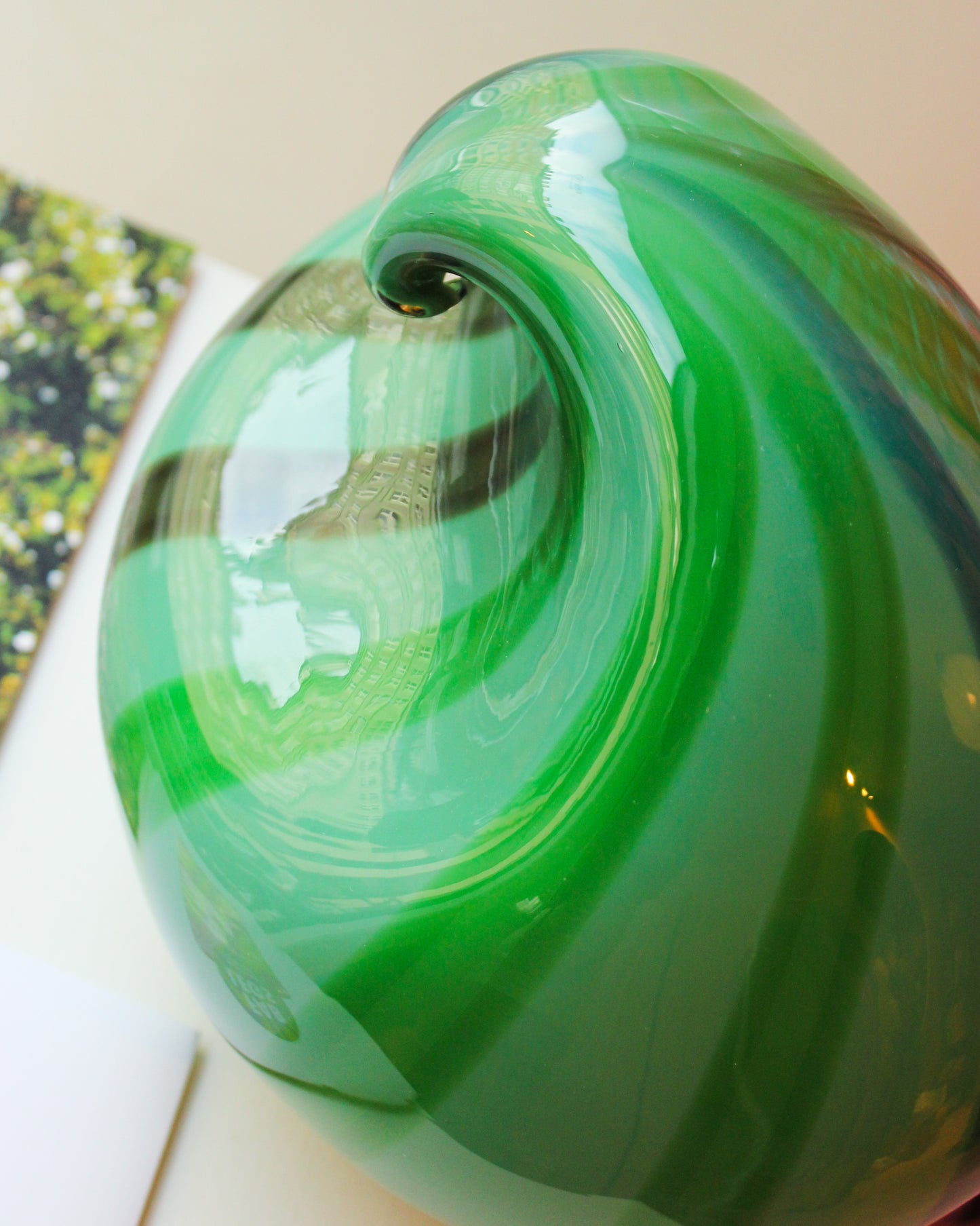 Glassblow Wave Lamp Green - Jason Blak