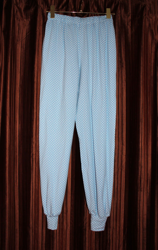 Tommy Slumber Pants - Blue dots Size S