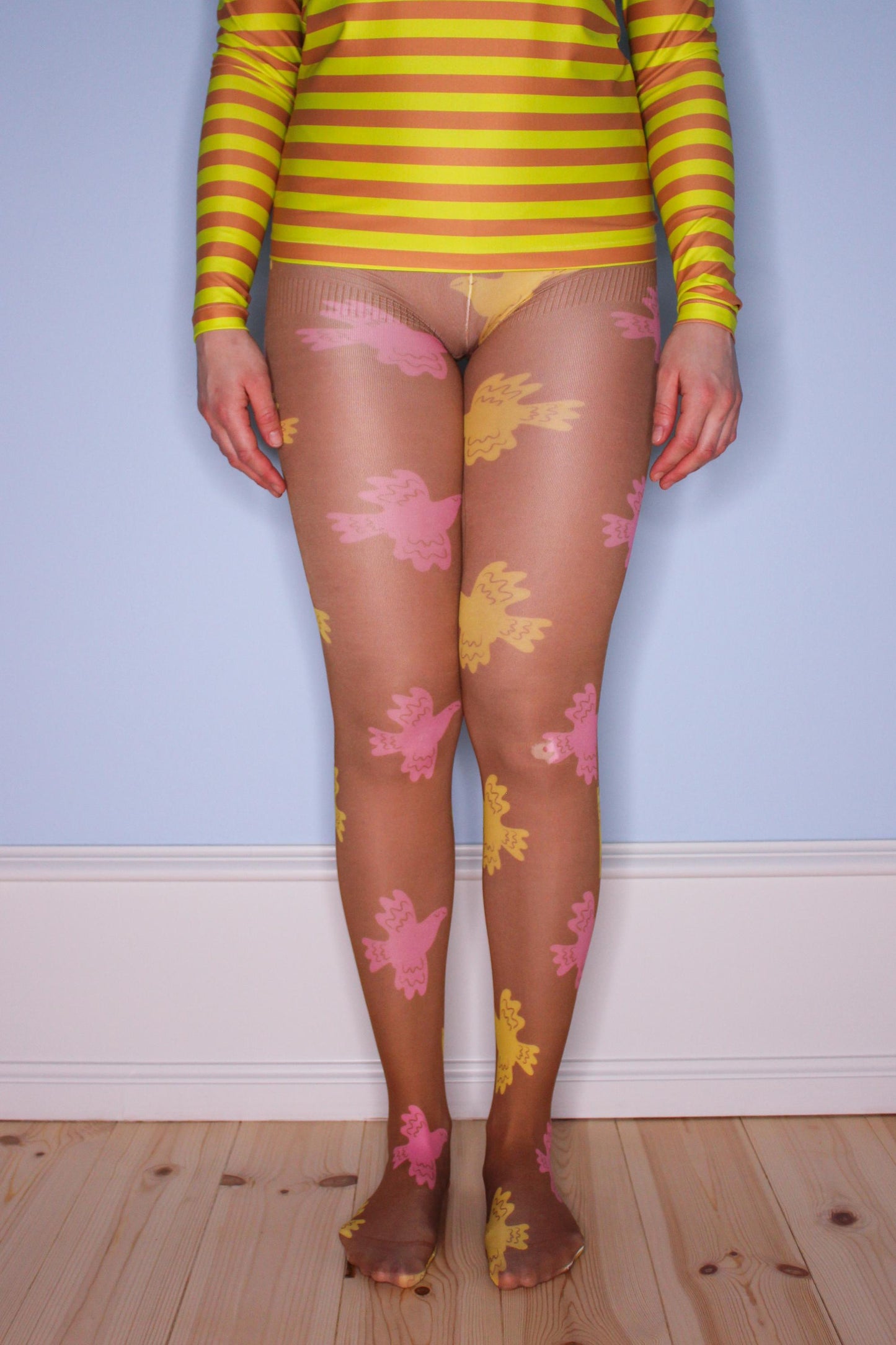 Fab Legs printed tights - Birdy Melody