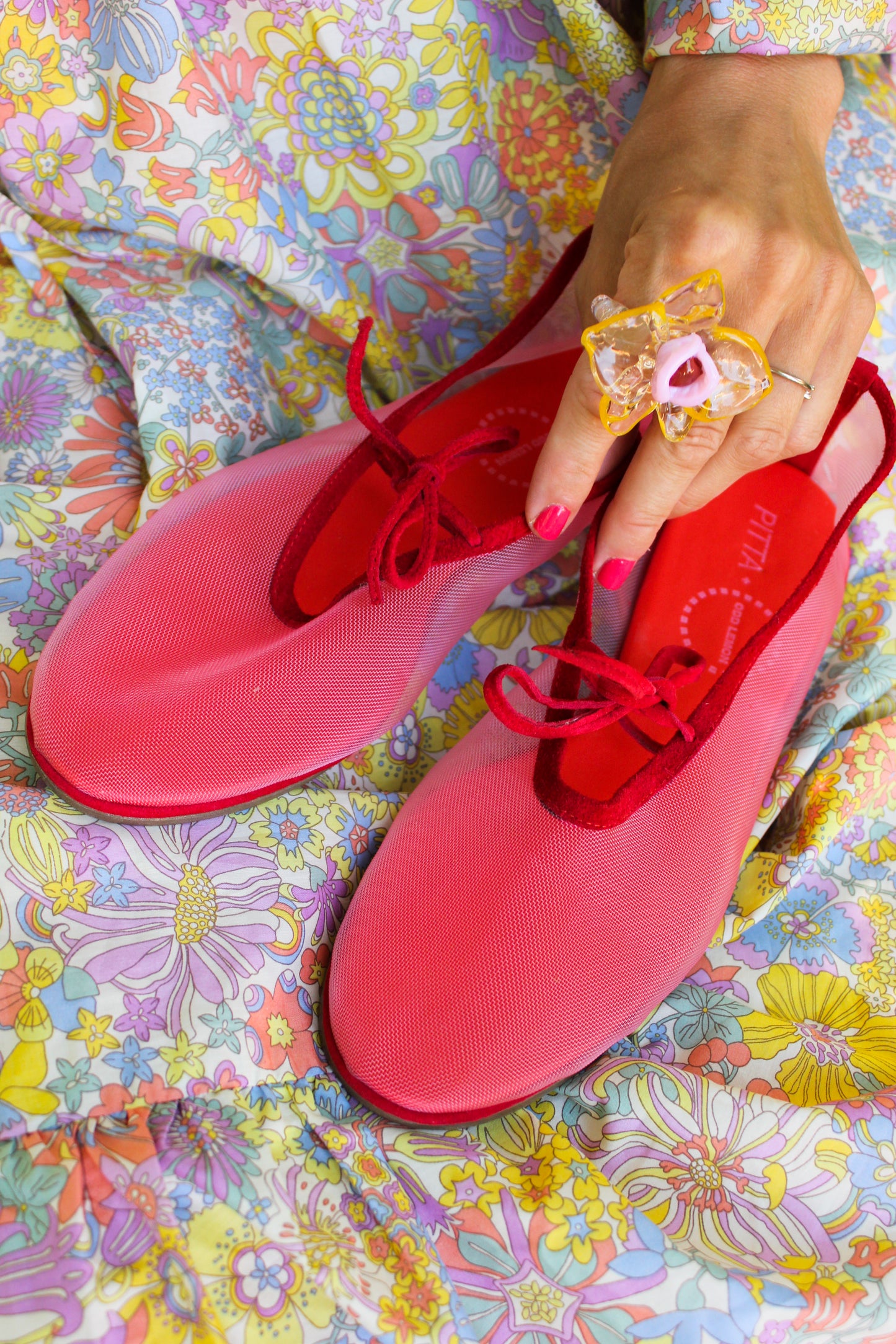 Odd Lemon x Pitta Ballet Flats - Pink Blush