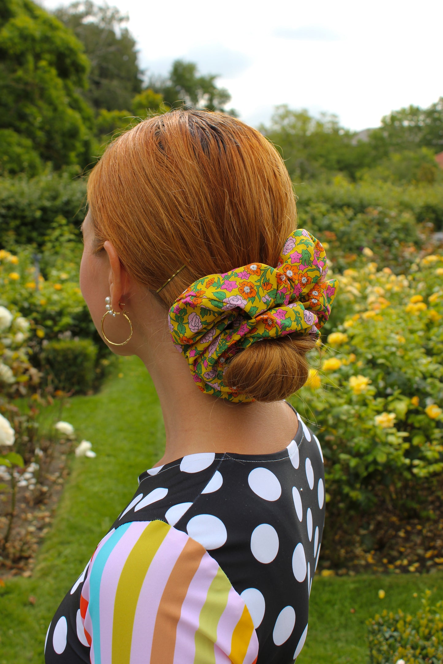 Meringue Scrunchie - Yellow Meadow