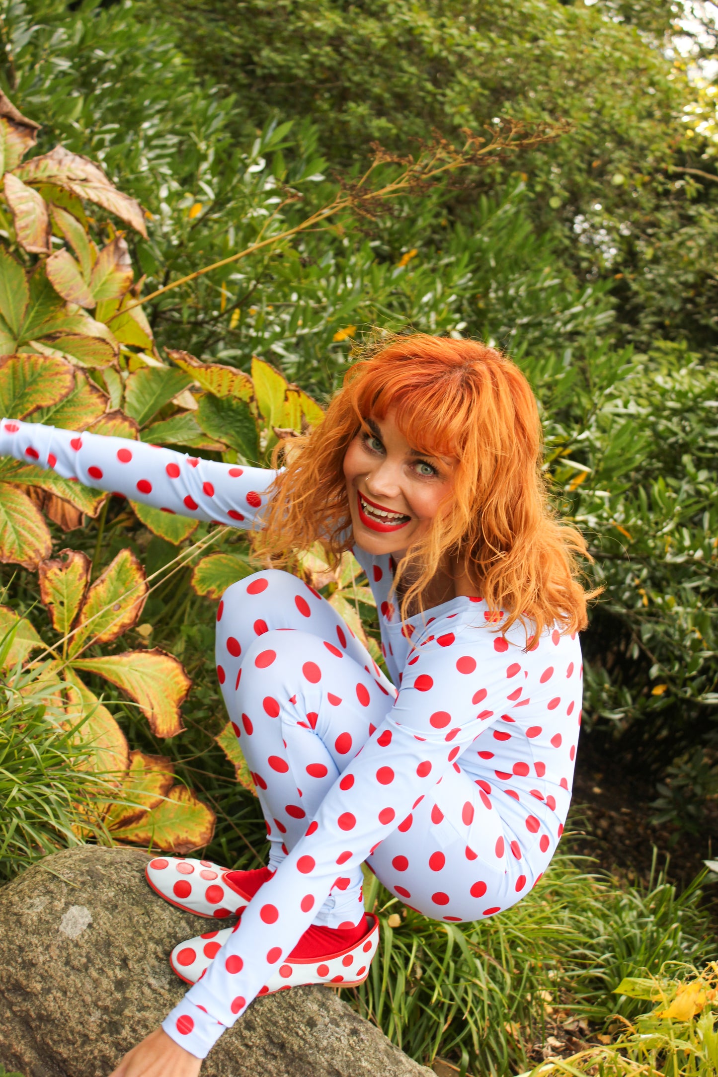 Funsie Onesie - Lipstick Dots