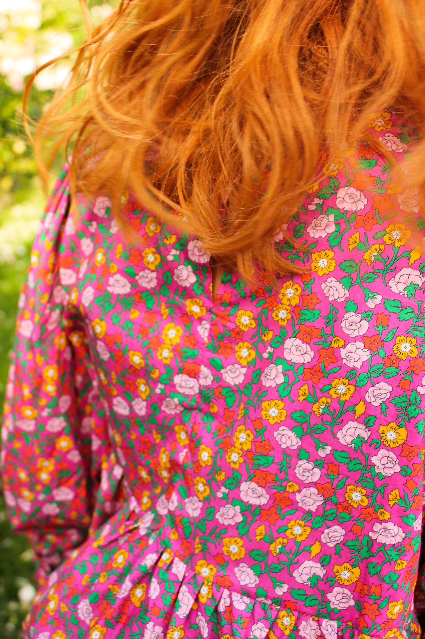 Bubble Top Long Sleeves - Pink Meadow