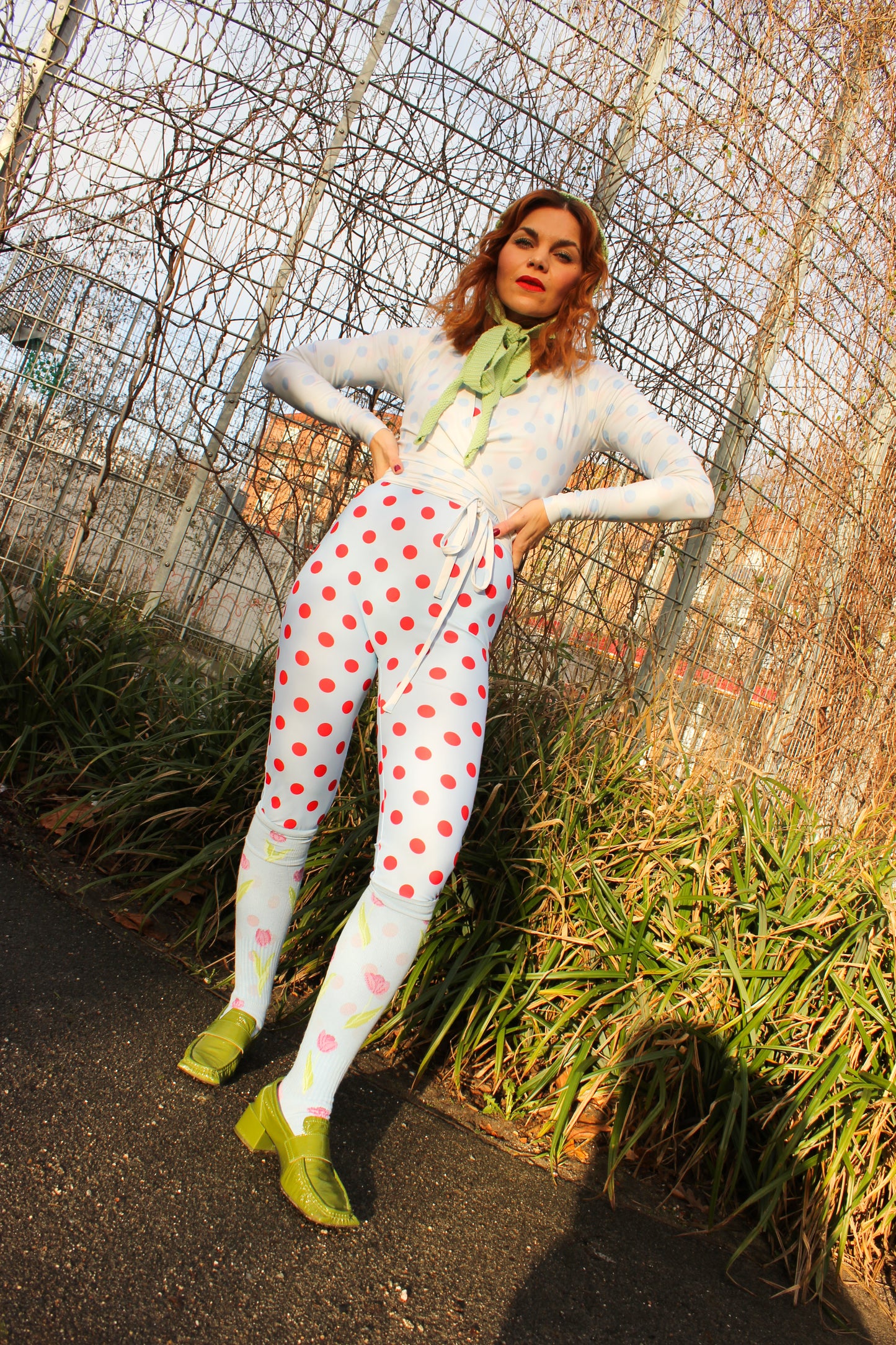 Funsie Onesie - Lipstick Dots