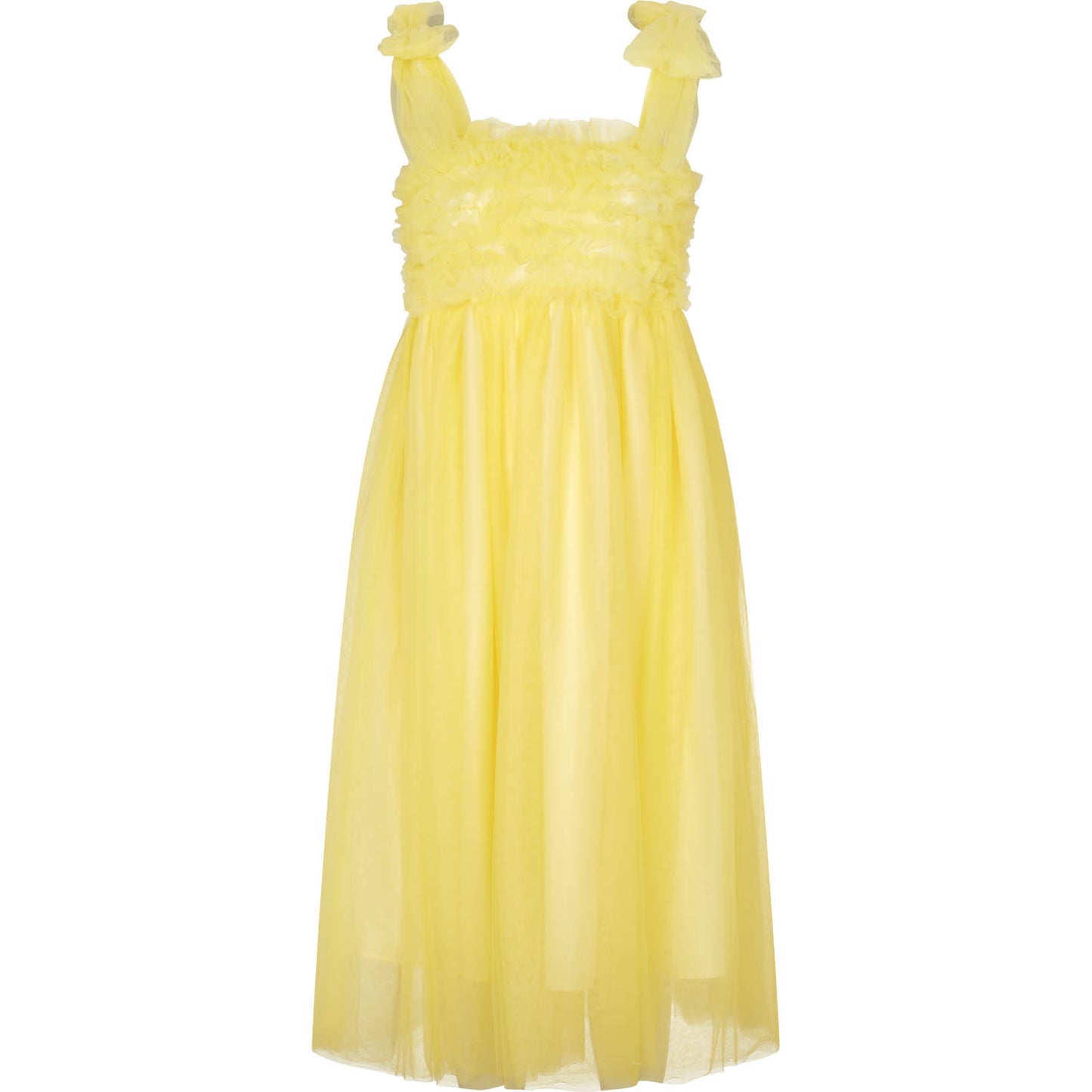 Fey Tulle Dress - Creamy Yellow