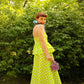 Thirty Something Dress - Green Polka