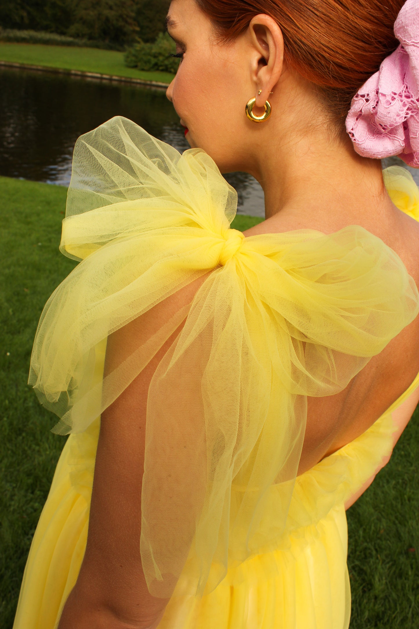 Fey Tulle Dress - Creamy Yellow