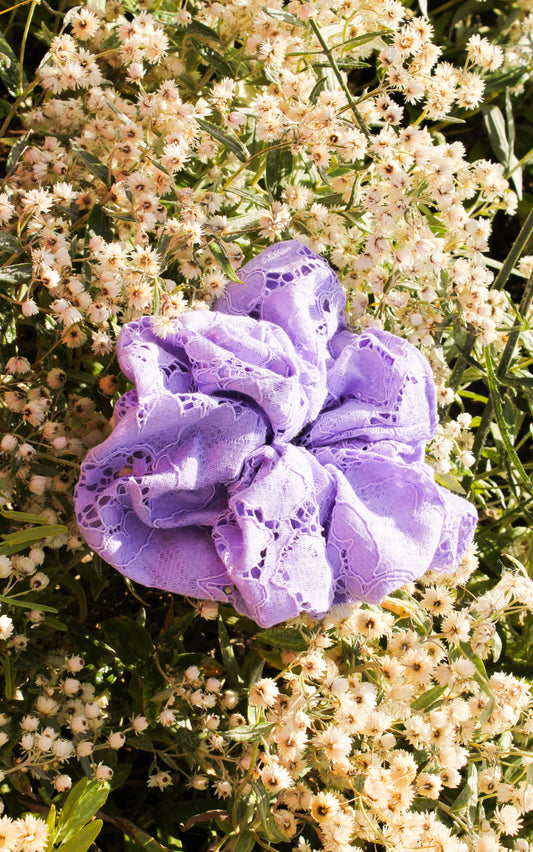 Meringue Scrunchie - Lilac Crocus