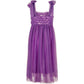 Fey Tulle Dress - Blackberry Purple