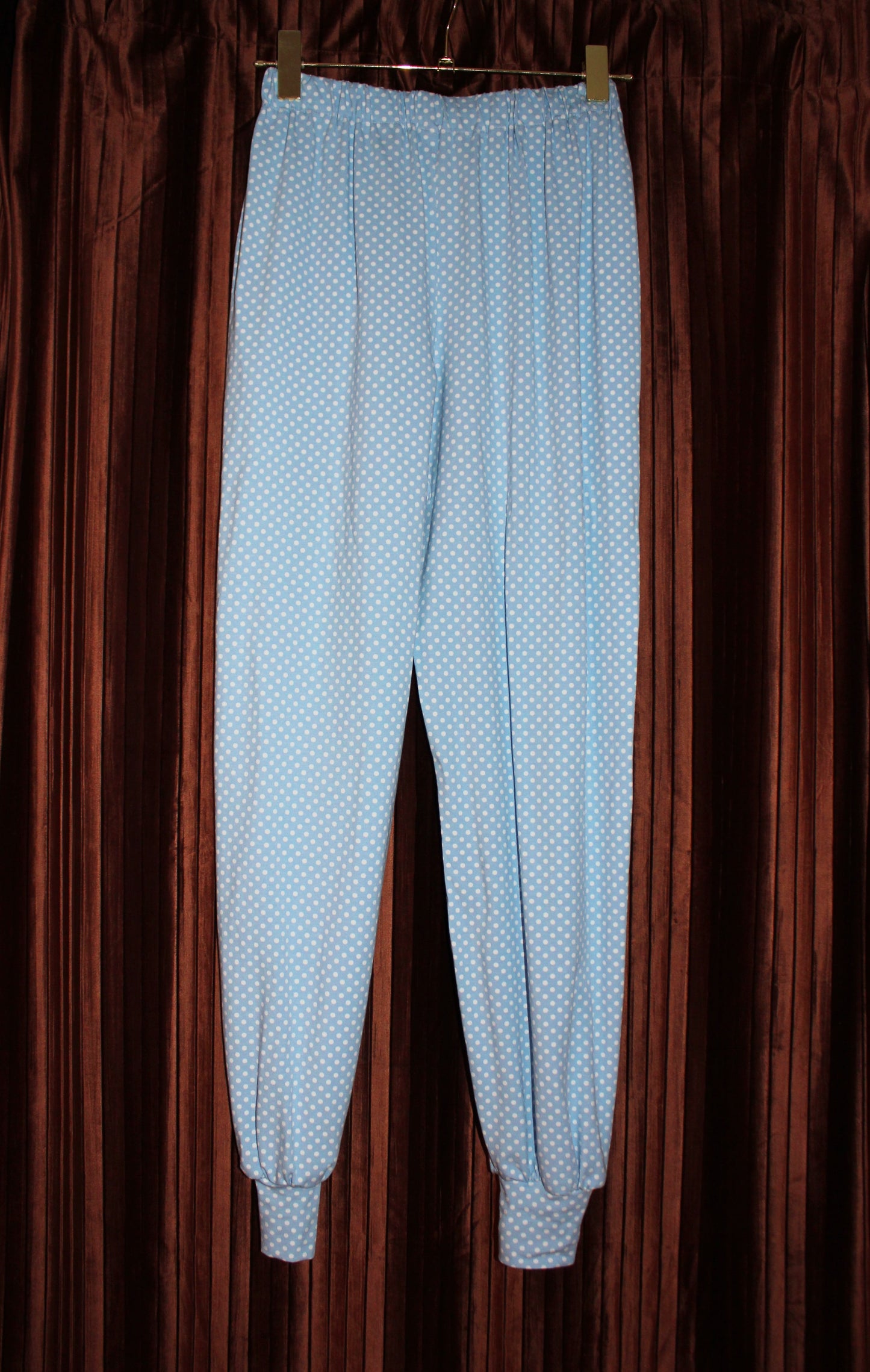 Tommy Slumber Pants - Blue dots Size S