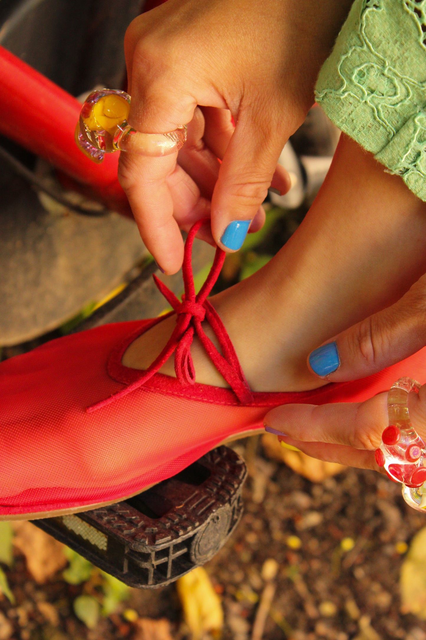 Odd Lemon x Pitta Ballet Flats - Lady Red