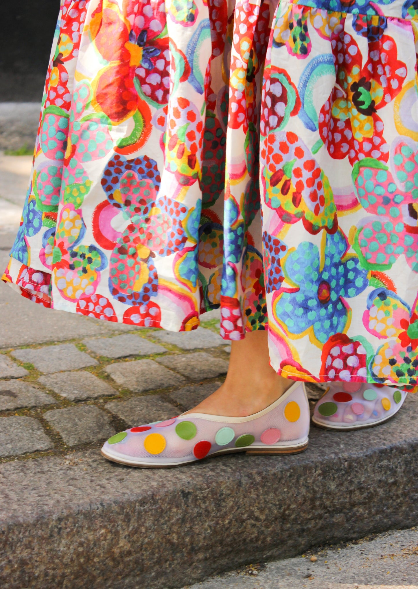 Odd Lemon x Pitta Ballet Flats - Rainbow Dots