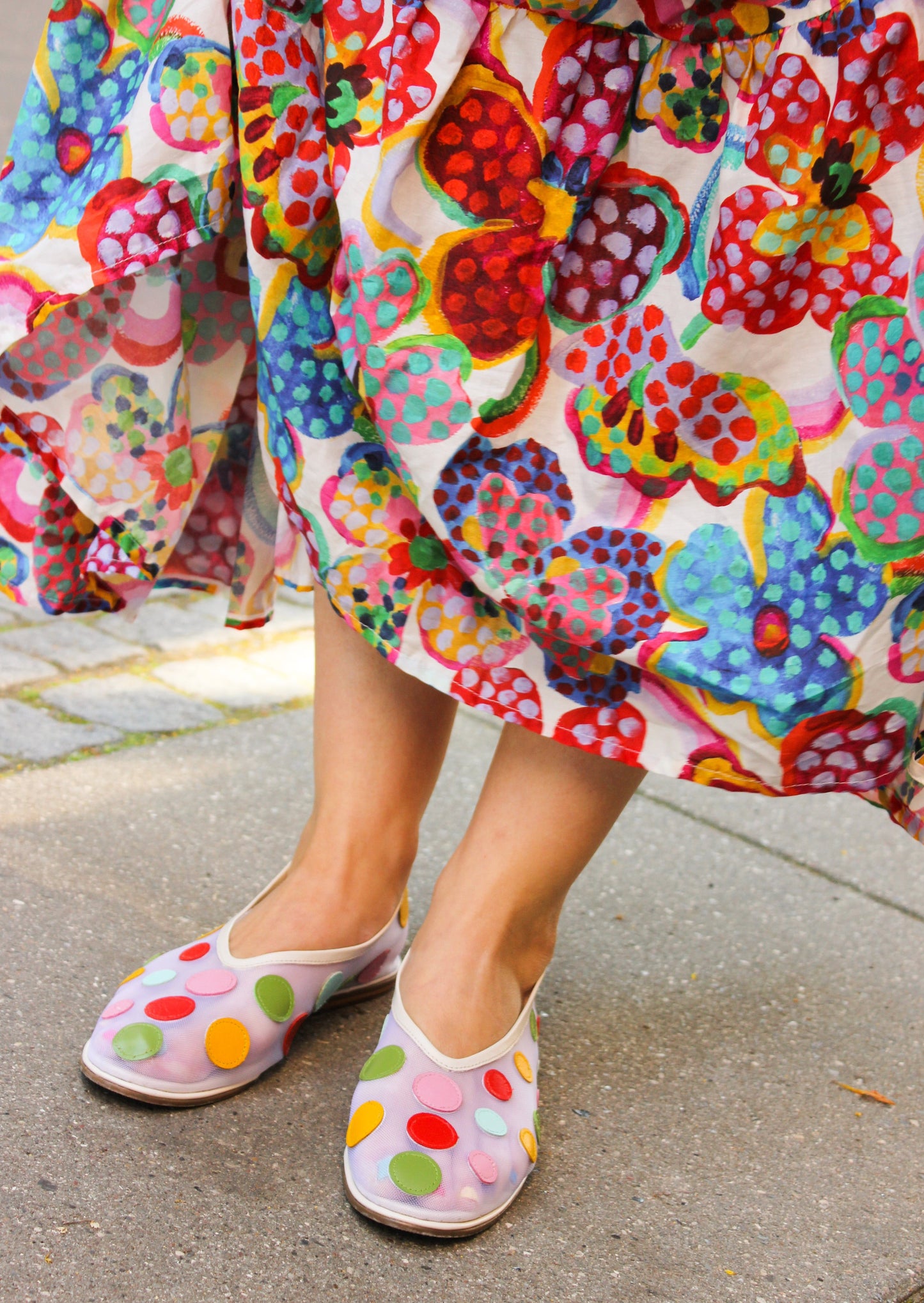 Odd Lemon x Pitta Ballet Flats - Rainbow Dots