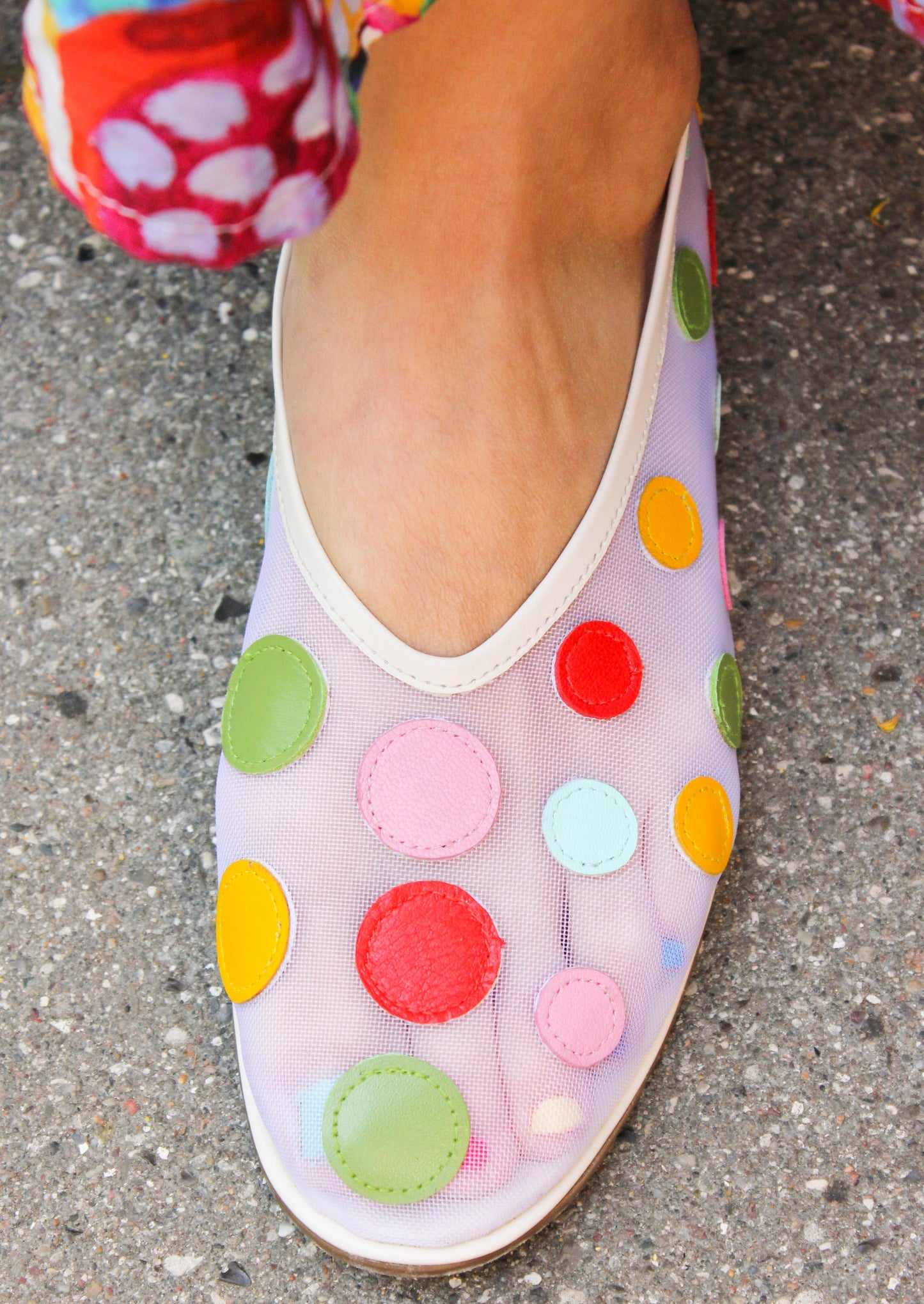 Odd Lemon x Pitta Ballet Flats - Rainbow Dots