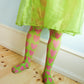 Fab Legs printed tights - Sweethearts Green