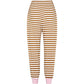 Tommy Slumber Pants - Caramel stripes and pink